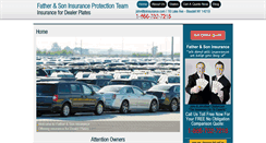 Desktop Screenshot of insuremydealerplate.com